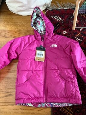 The North Face Fuchsia Pink Kids' Reversible Puffer Jacket